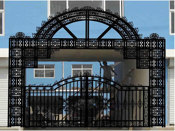 铁艺大门 工厂 花柱 铁艺大门