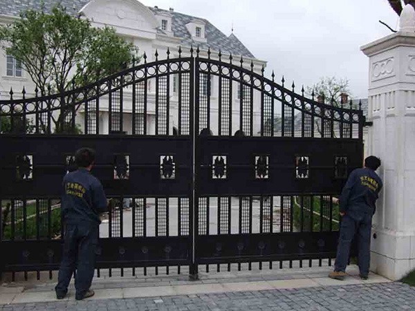 铁艺大门 庭院 别墅 半包铁艺大门