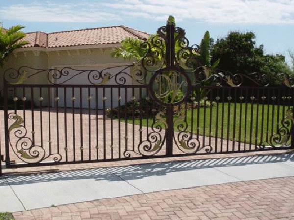 铁艺大门 欧式 高档 别墅 电动平移门